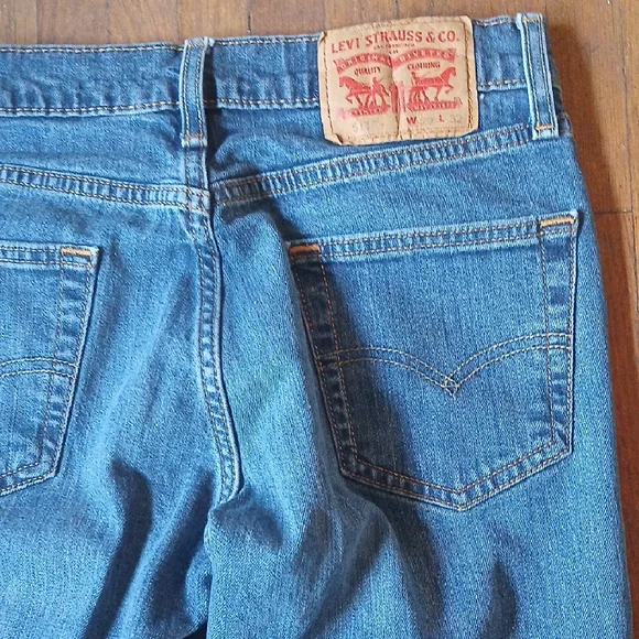 Levi's Blue Straight Jeans Timeless Style - Picture 11 of 13
